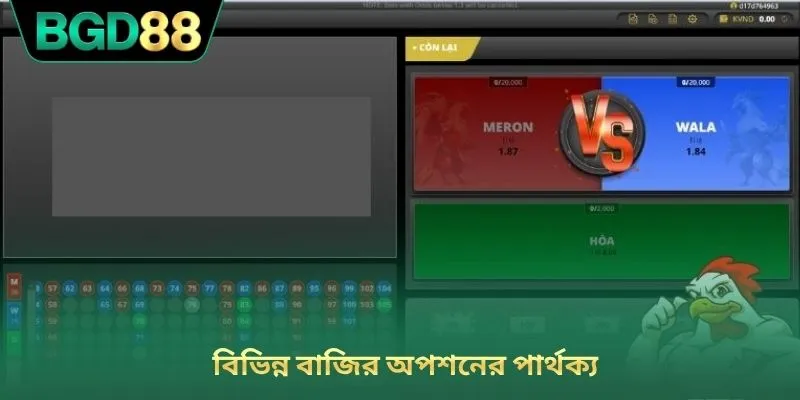 বিভিন্ন বাজির অপশনের পার্থক্য