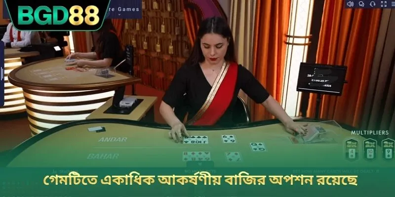 গেমটিতে একাধিক আকর্ষণীয় বাজির অপশন রয়েছে
